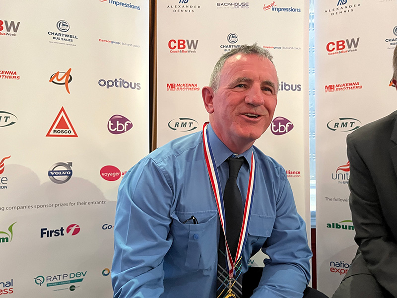 Last year&rsquo;s overall winner Michael Evans from Stagecoach South Walesl