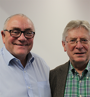 Stepping down: Frank Llewellyn & Andrew Braddock